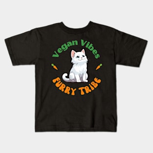 Vegan Vibes Furry Tribe Kids T-Shirt